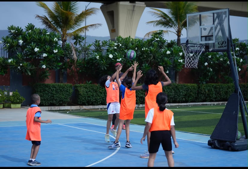 Students in sports program
